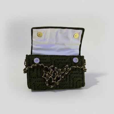 Threadline 06 Olive Milanese Convertible Clutch