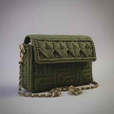 Threadline 06 Olive Milanese Convertible Clutch