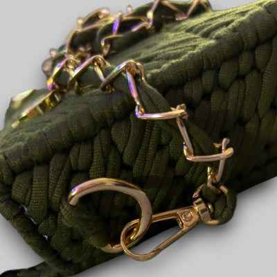 Threadline 06 Olive Milanese Convertible Clutch