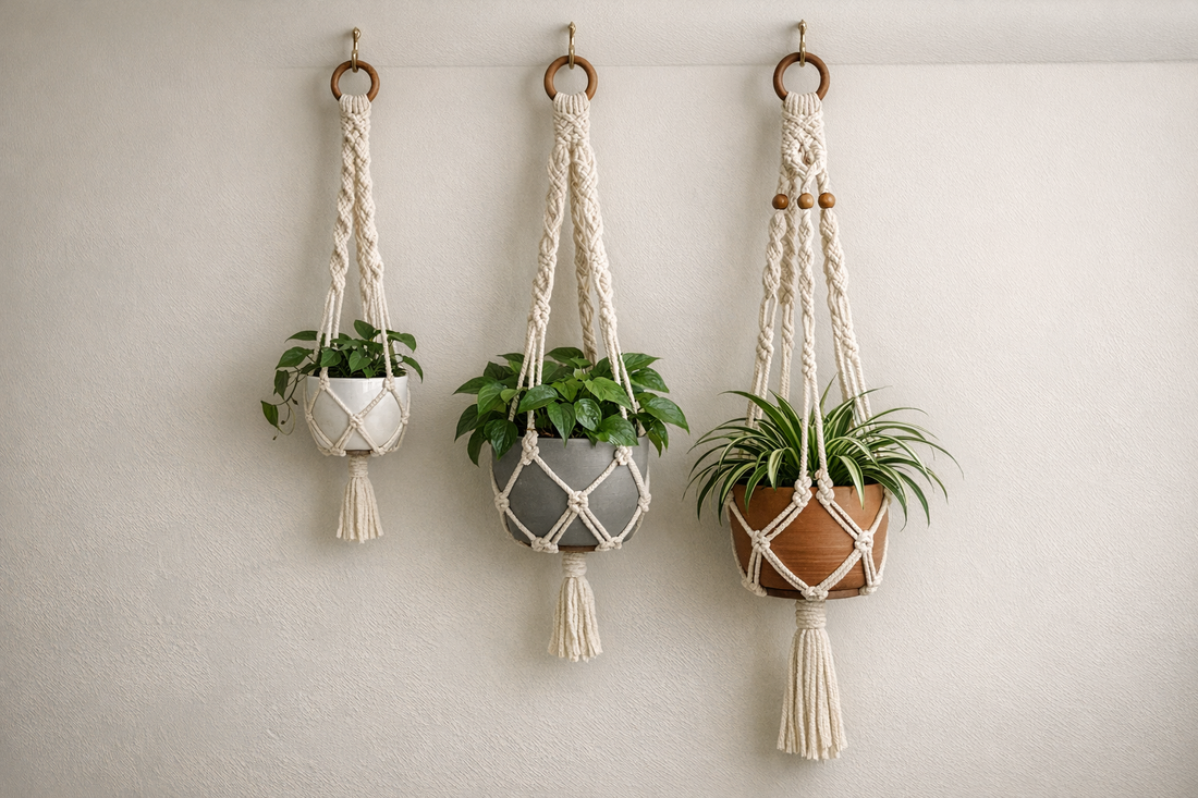 How to Style a Macrame Plant Hanger in Your Home