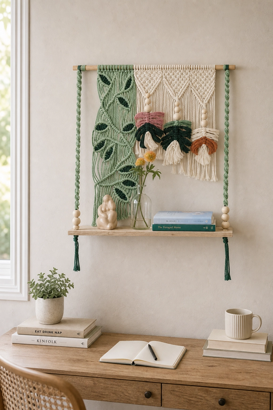 Macrame Shelf Styling Ideas for Modern Homes