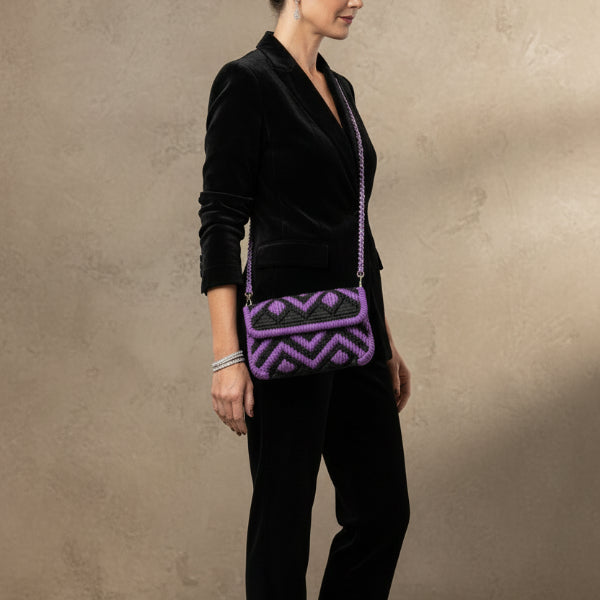 Purple Haze Threadline 10 by Twisted Threads Au, vibrant purple embroidery thread spool on a studio background.